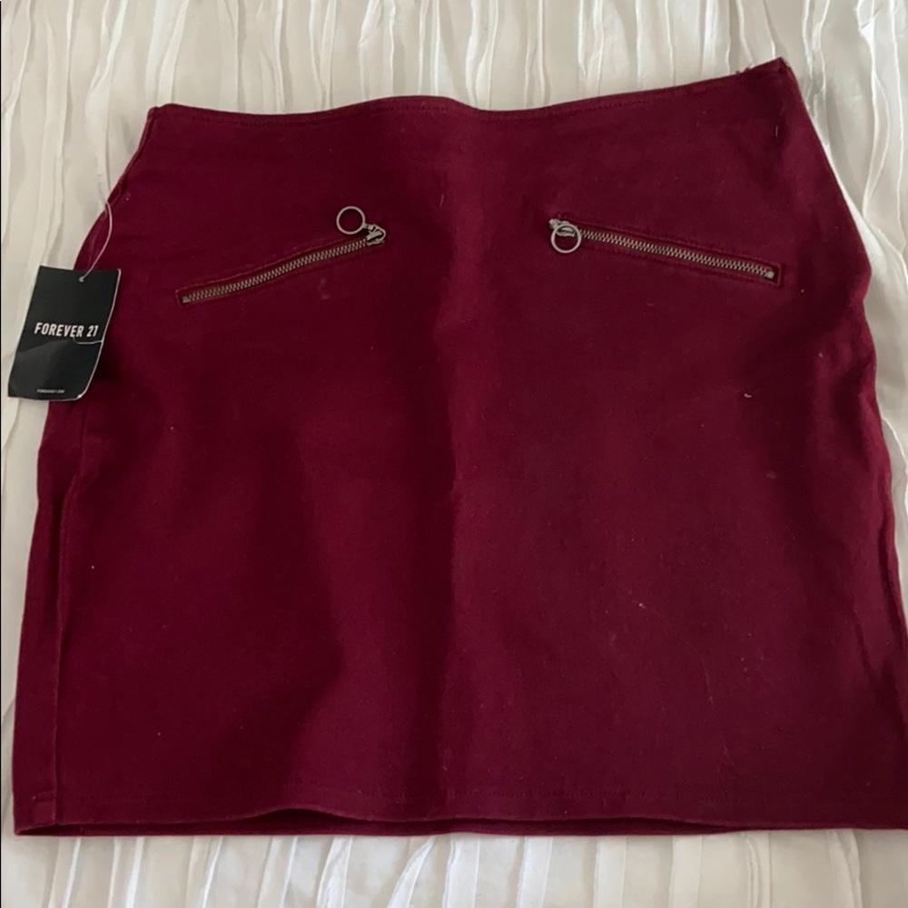 Red Mini Skirt. Never Worn.